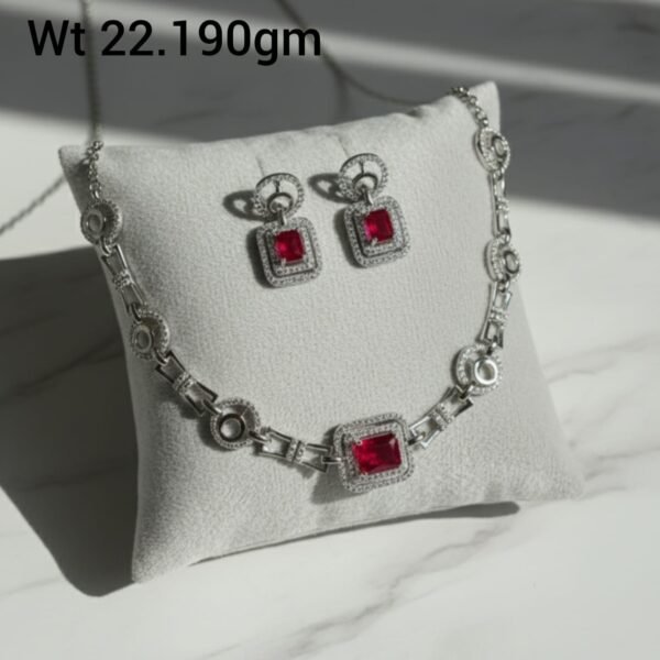 Royal Ruby Elegance Necklace Set