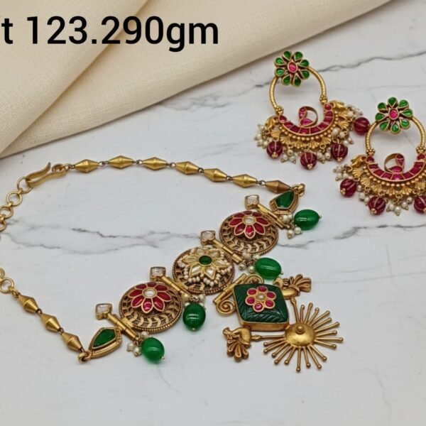 Premium Golden Choker Set